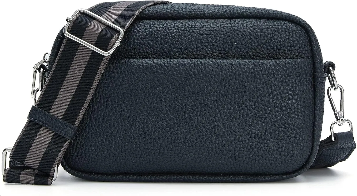 Small Crossbody Bag with Wide Guitar Strap Camera Purse Shoulder Handbag Satchel