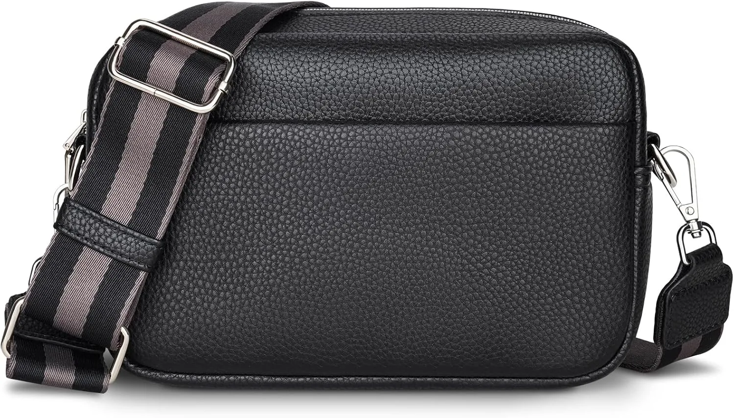 Small Crossbody Bag with Wide Guitar Strap Camera Purse Shoulder Handbag Satchel