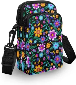 Small Crossbody Cell Phone Purse, Lightweight Mini Messenger Shoulder Handbag Wallet with Adjustable Strap