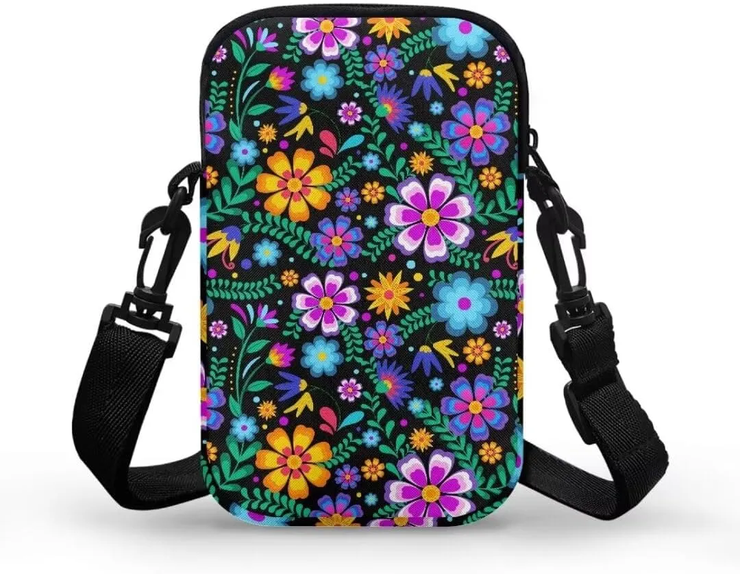 Small Crossbody Cell Phone Purse, Lightweight Mini Messenger Shoulder Handbag Wallet with Adjustable Strap