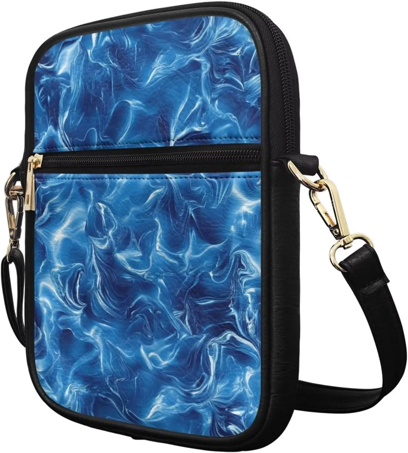 Small Messenger Bag for Women Crossbody with Zipper Closure Fashion Tote Bag for Women Leather