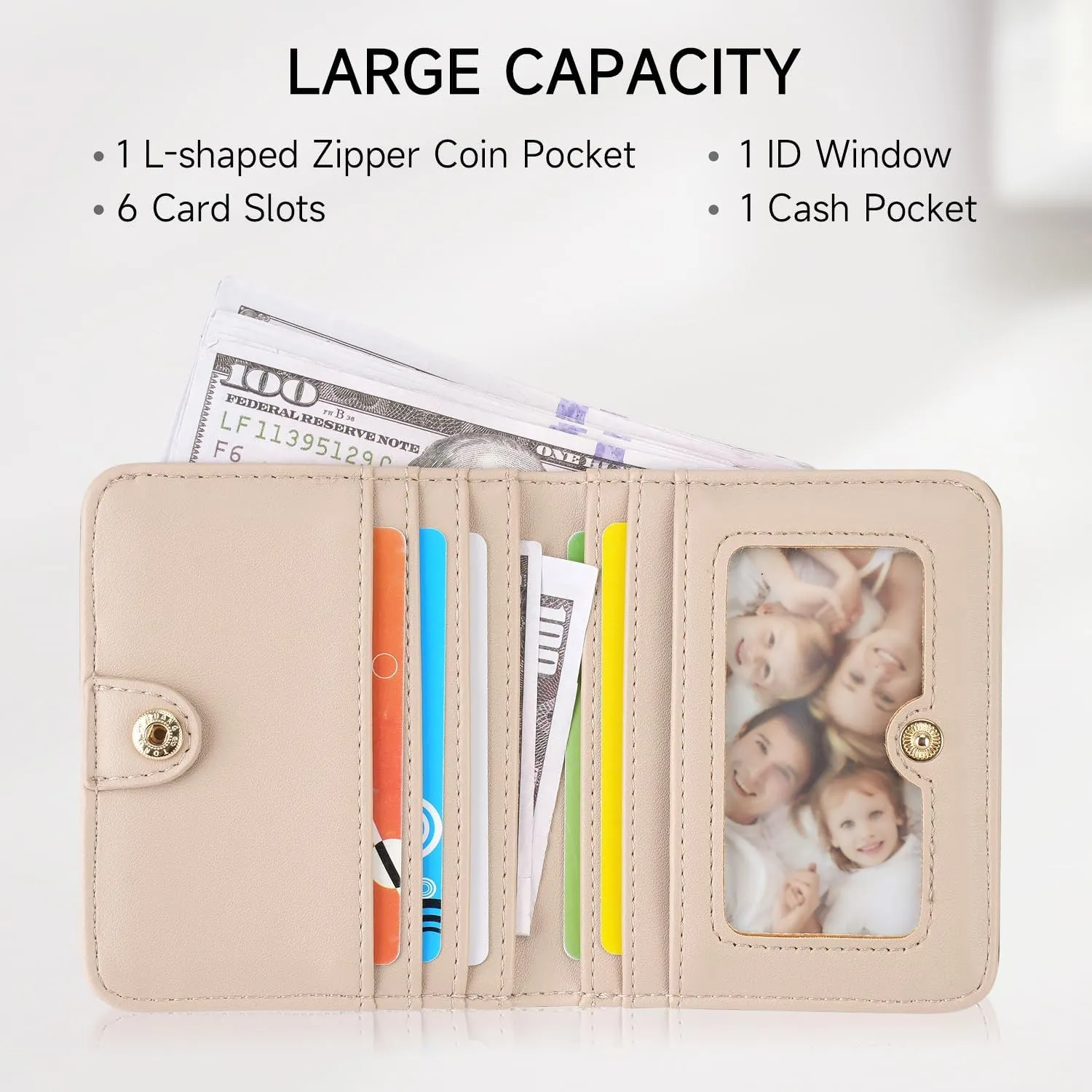 Small RFID Wallet Women Ultra Thin Slim Womens Wallet Mini Compact Bifold Pocket Ladies Wallets for Women YELLOW
