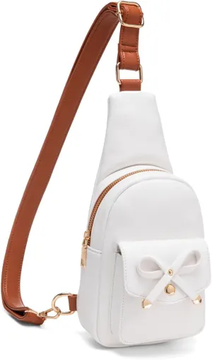 Small Sling Bag Crossbody Fanny Pack for Girls PU Leather Cross Body Purse for Women Cute Stuff Gifts for Teen Girls