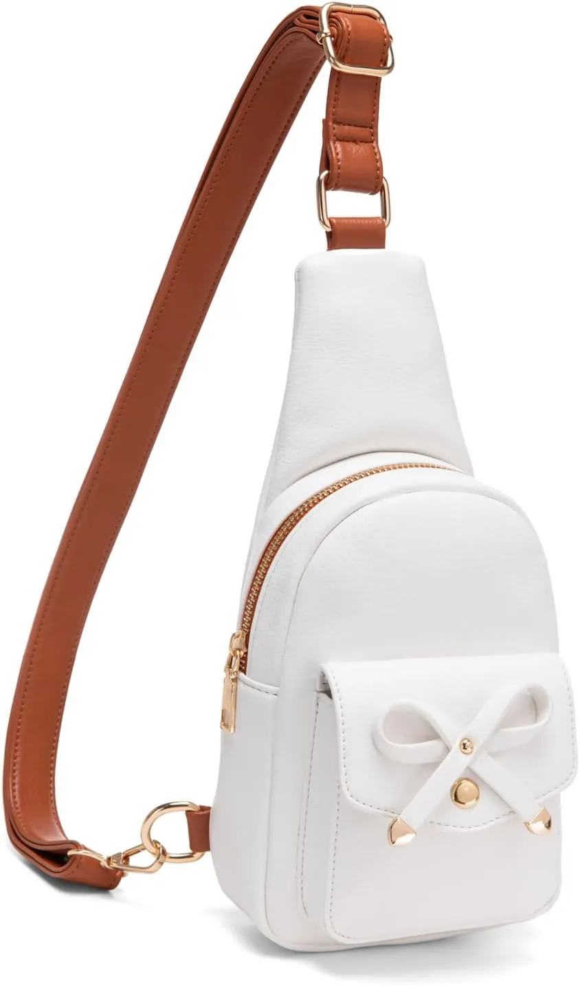 Small Sling Bag Crossbody Fanny Pack for Girls PU Leather Cross Body Purse for Women Cute Stuff Gifts for Teen Girls