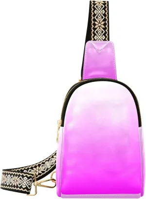 Small Sling Bag for Women Bright Purple Crossbody Fanny Packs for Travel, Casual 20805-1