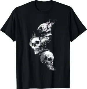 Smoke Skull - See No Evil Hear No Evil Speak No Evil T-Shirt