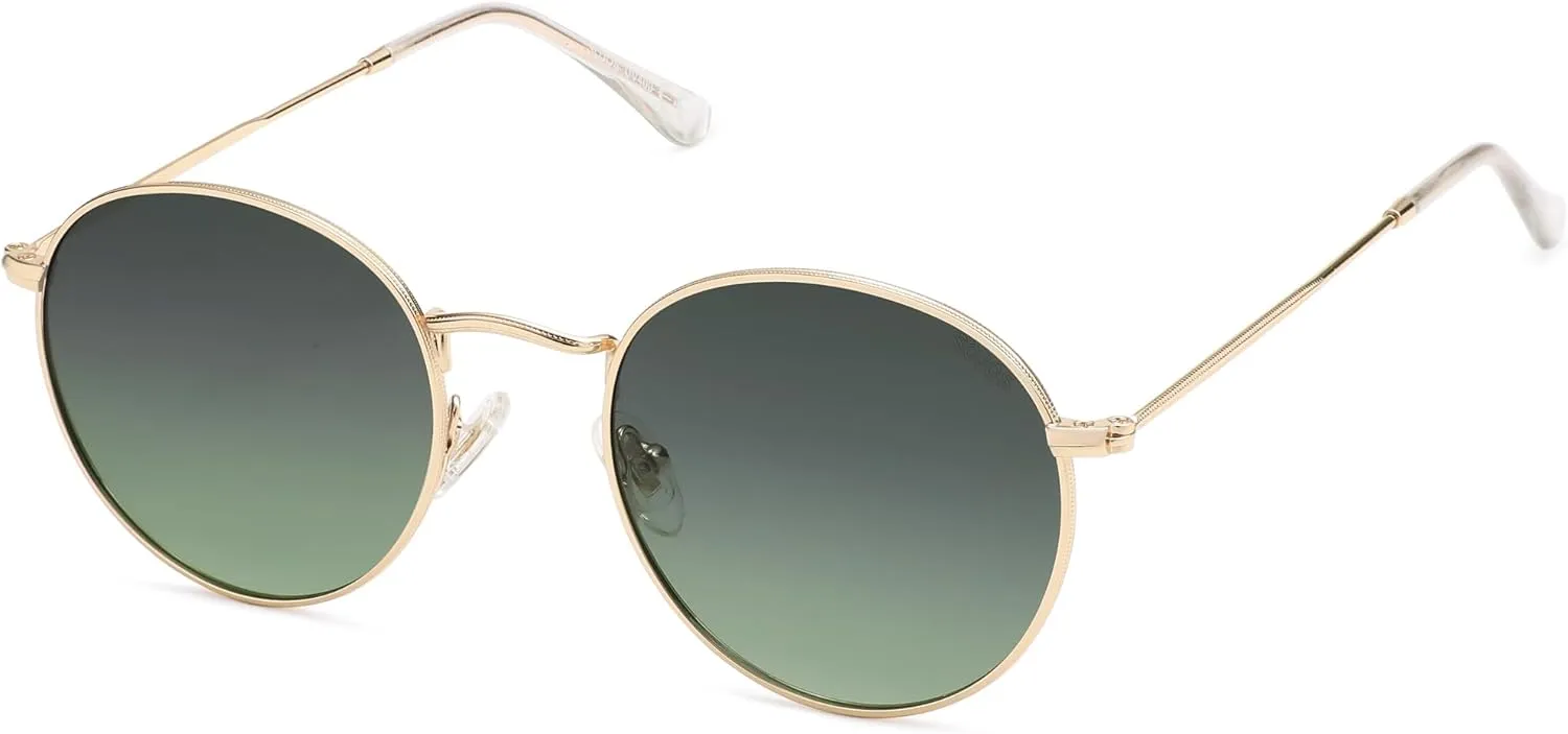 SOJOS Small Round Polarized Sunglasses for Women Men Classic Vintage Retro Shades UV400
