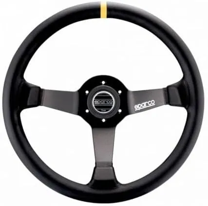 Sparco 015R345MSN Suede Steering Wheel , Black