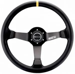 Sparco 015R345MSN Suede Steering Wheel , Black