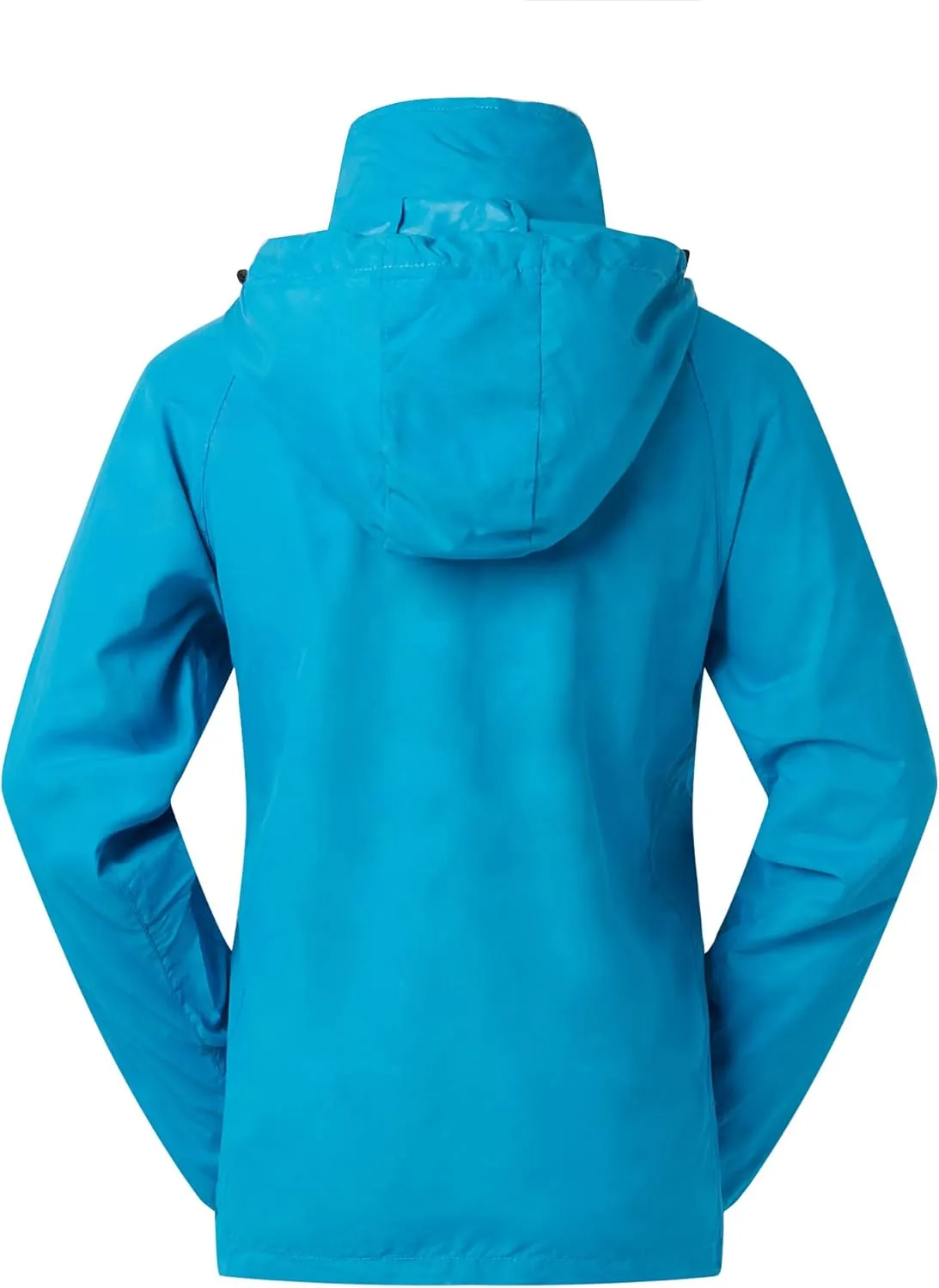 Spmor Women's Lightweight Waterproof Jacket Packable Windbreaker Running Coat