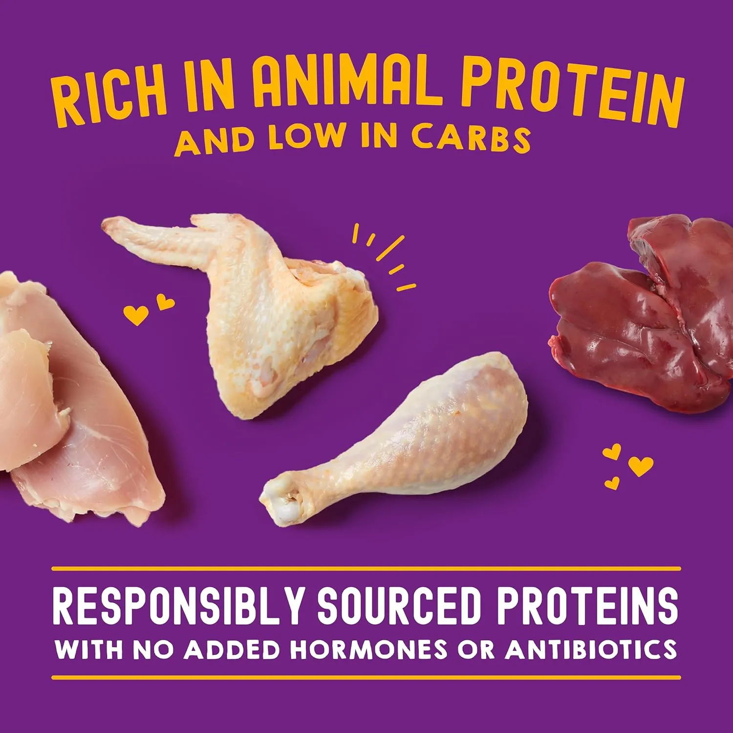 Stella & Chewy’s Carnivore Cravings Savory Shreds Wet Cat Food Pouches – Grain Free, Protein Rich Meal, Topper or Treat – Chicken & Chicken Liver Recipe (2.8 Ounce Pouches, Case of 12)