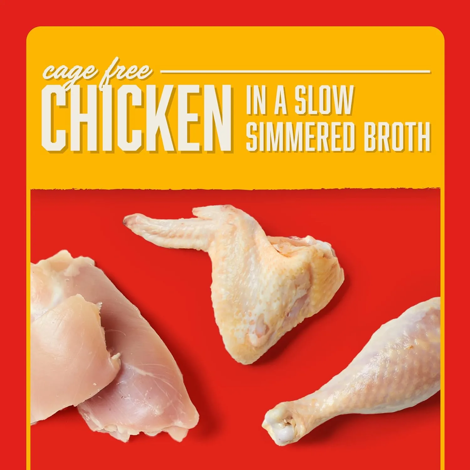 Stella & Chewy's Stella’s Shredrs Cage Free Chicken Recipe in Broth, 2.8 oz. Pouches (Pack of 24)