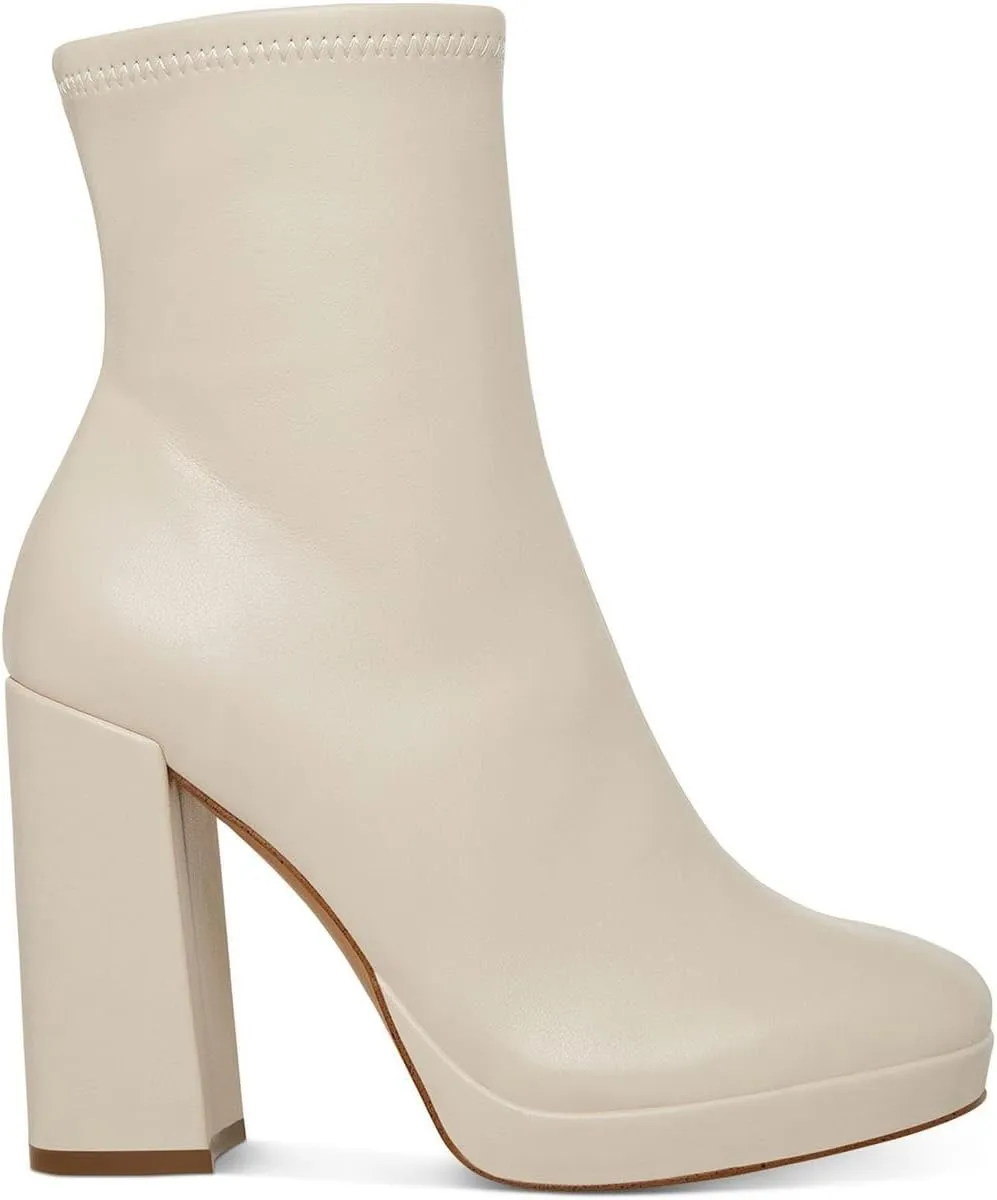 Steve Madden Womens Macayla Zipper Ankle Boots