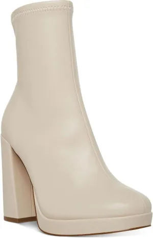 Steve Madden Womens Macayla Zipper Ankle Boots