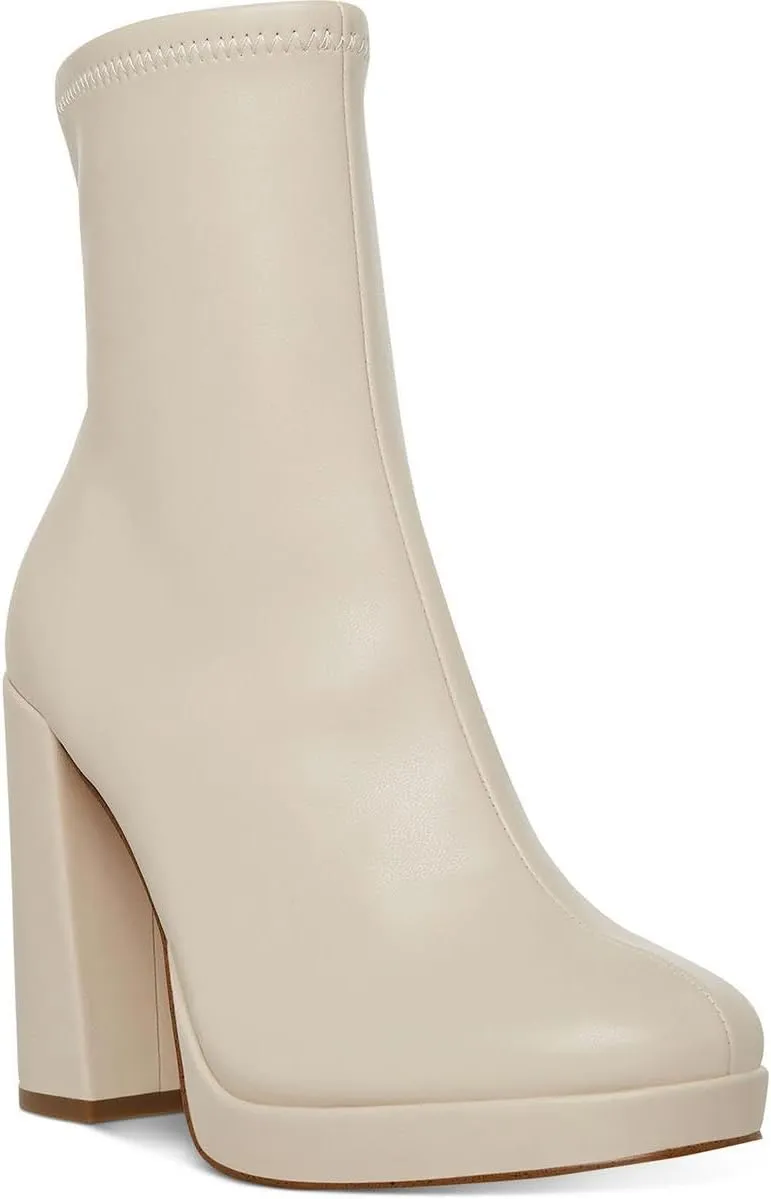 Steve Madden Womens Macayla Zipper Ankle Boots