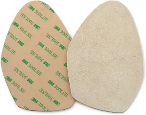 Stick-on suede soles for high-heeled shoes, with industrial-strength adhesive backing. Resole old dance shoes or convert your favorite heels to perfect dance shoes [SUEDE-LA-r02]