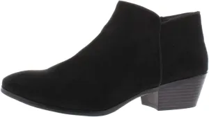 Style & Co. Womens Wileyy Faux Suede Padded Insole Booties Black 7 Wide (C,D,W)