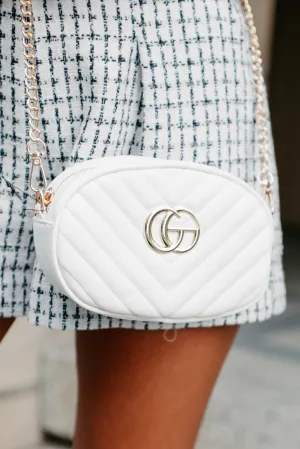 Styled To Perfection Quilted Convertible Purse (White)