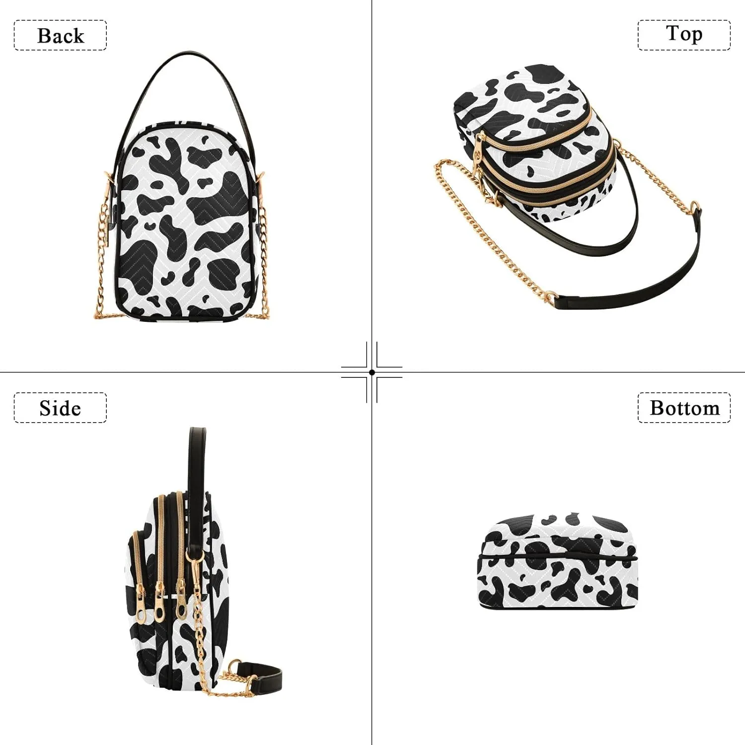 SUABO Crossbody Bag for Women, Cute Phone Purse Detachable Chain Bag Shoulder Handbag Wallet