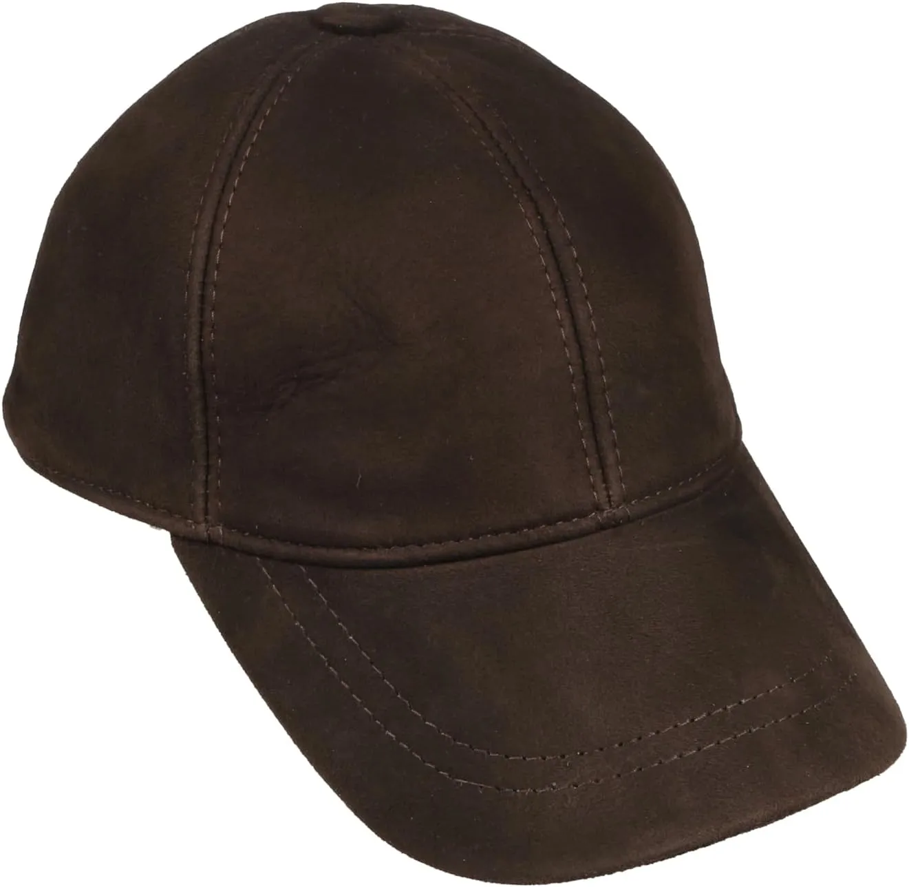 Suede Leather Unisex Baseball Cap