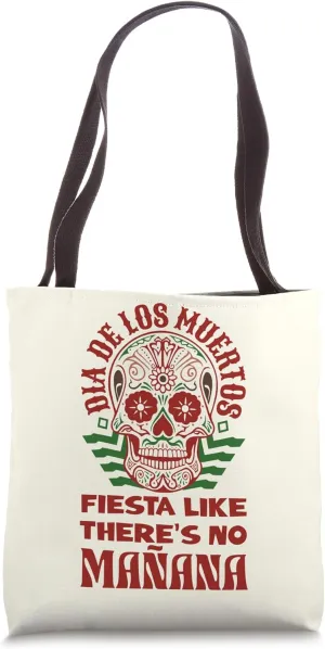 Sugar Skull Mexico Holiday Deceased Dia De Los Muertos Tote Bag