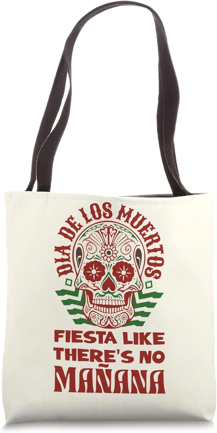 Sugar Skull Mexico Holiday Deceased Dia De Los Muertos Tote Bag