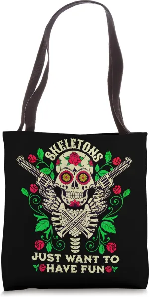 Sugar Skull Mexico Holiday Deceased Dia De Los Muertos Tote Bag