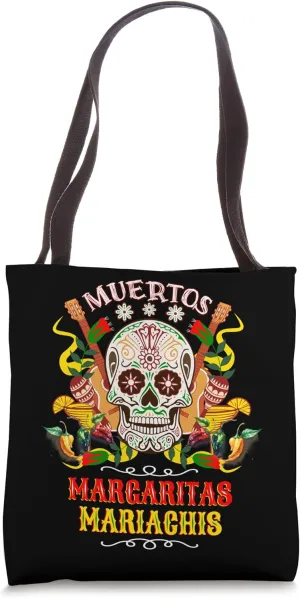 Sugar Skull Mexico Holiday Deceased Dia De Los Muertos Tote Bag
