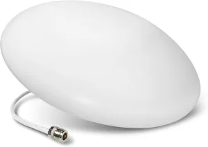 SureCall Ultra Thin Omni-Directional Indoor Ceiling-Mount Dome Antenna with N-Female Connector, White (SC-228W)