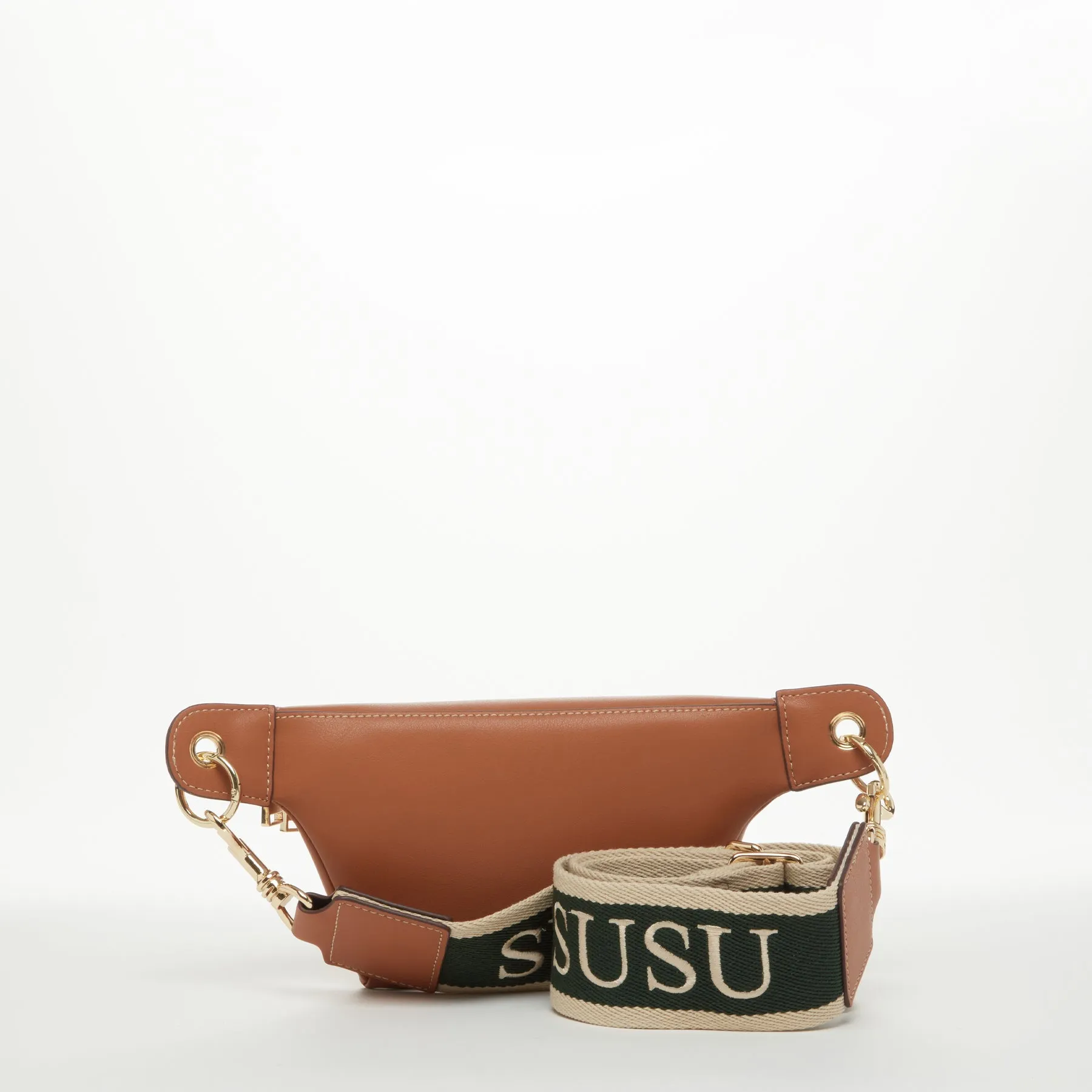 SUSU Chest Sling Bag Shoulder Sling Bag Little Brown Bag Leather Crossbody Sling Bag