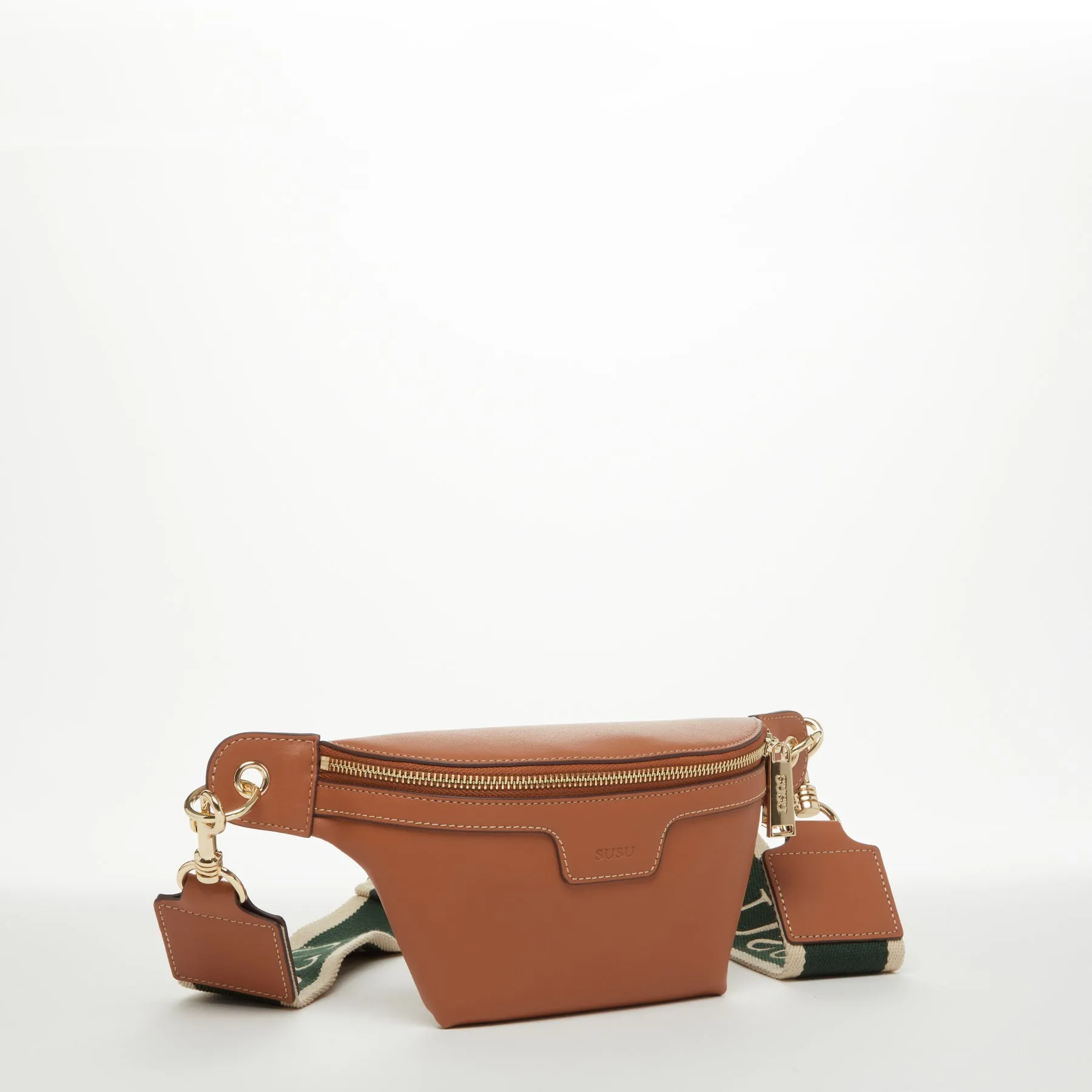 SUSU Chest Sling Bag Shoulder Sling Bag Little Brown Bag Leather Crossbody Sling Bag
