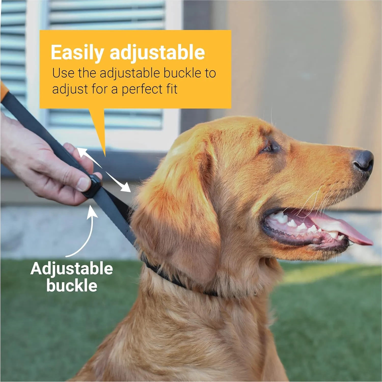 SVD.PET Dog Prong Collar for No-Pull Training, Quick-Release Buckle Adjustable Pinch Collar for Smal, Medium, Large Dogs (Balck, Medium Size)