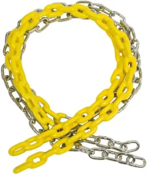 Swing Set Stuff Children's Coated Chain with SSS Logo Sticker, Yellow, 5 1/2'