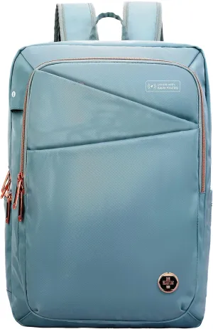 Swissdigital Katy Rose Backpack Features A World First: Locate Your Backpack With Apple Find My Network, Built-in Charging Port, Built In Patented Zen Massage, RFID Protection