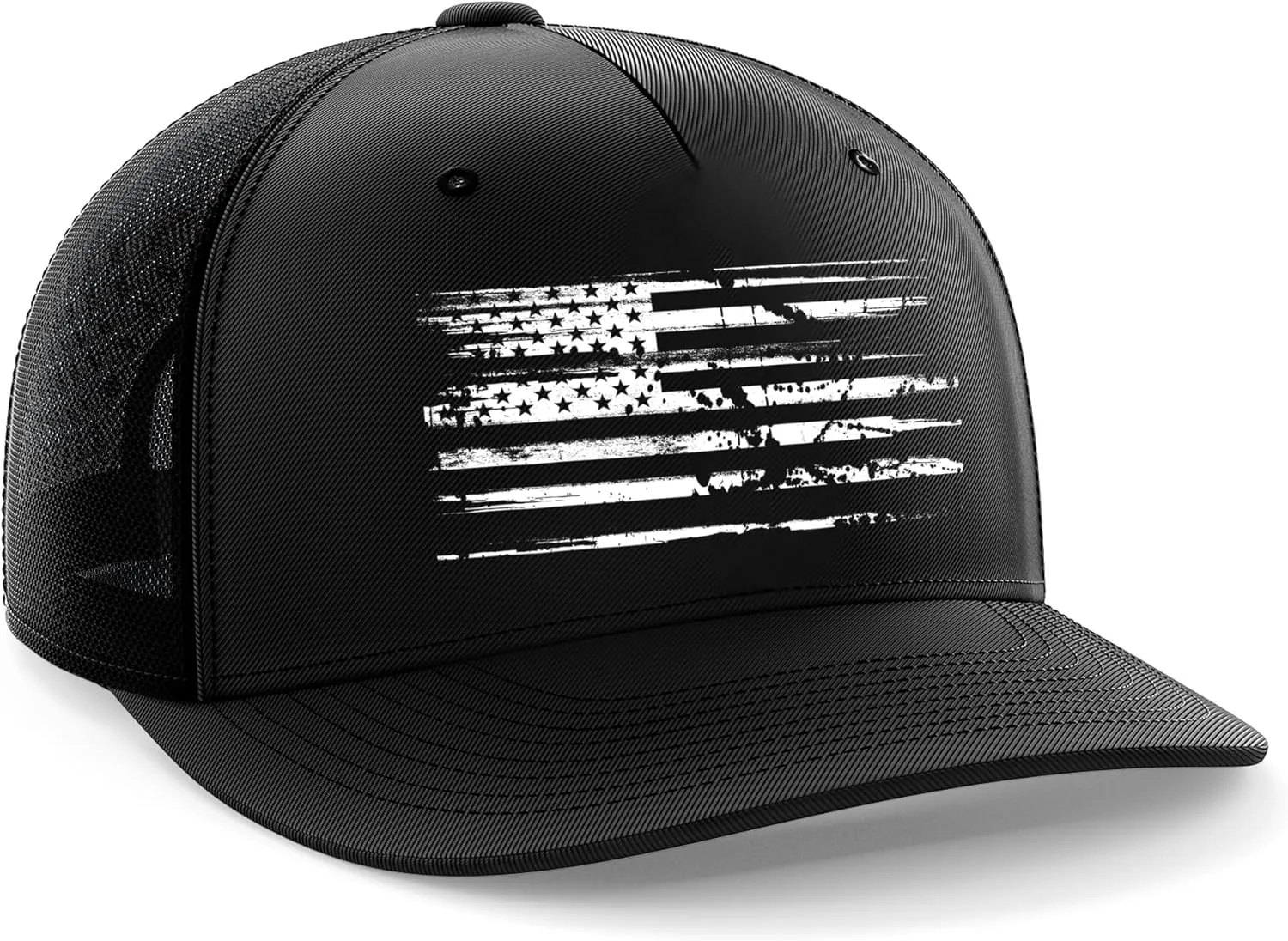 Tactical Pro Supply USA American Flag Snapback Hat for Men and Women | Embossed Logo Patriotic Mens Trucker Hats - US Flag