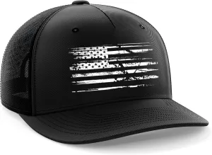 Tactical Pro Supply USA American Flag Snapback Hat for Men and Women | Embossed Logo Patriotic Mens Trucker Hats - US Flag