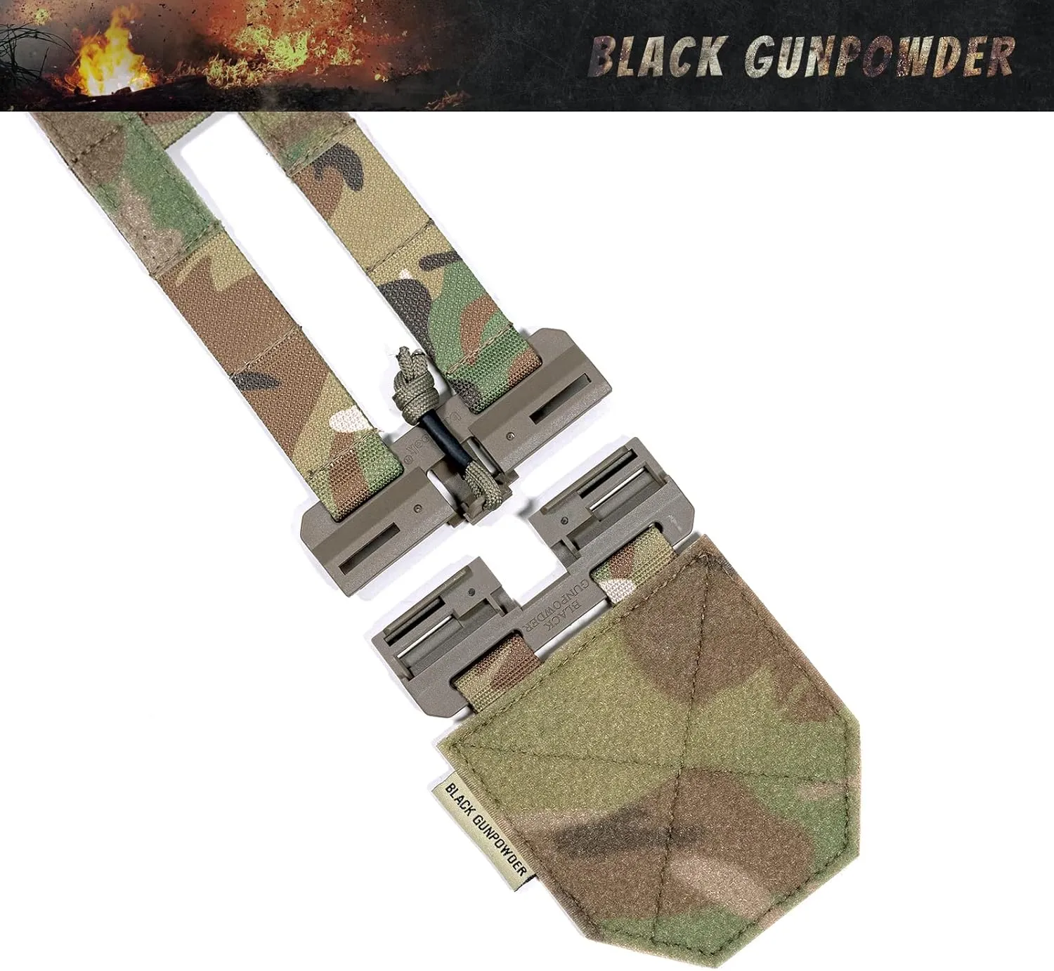 Tactical Two-Band Quick Release Cummerbund Magnetic Buckles Model BG-TC3