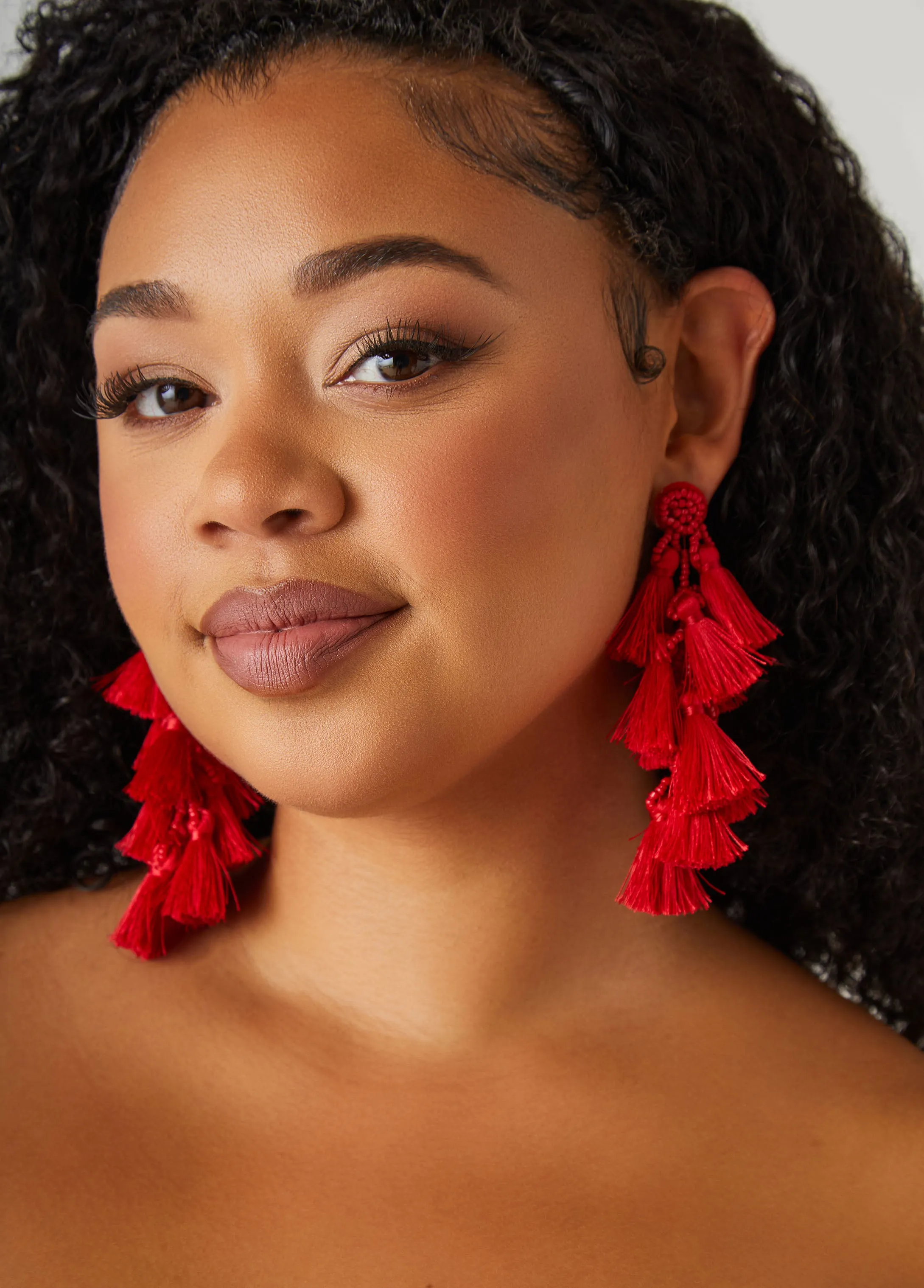 Tasseled Beaded Earrings