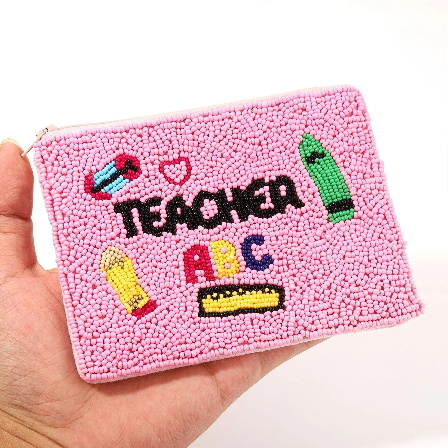 Teacher Coin Purse Beaded YOU GOT THIS Coin Purse for Women Back to School Coin Pouch Small Change Purse Wallet Teacher Appreciation Gifts