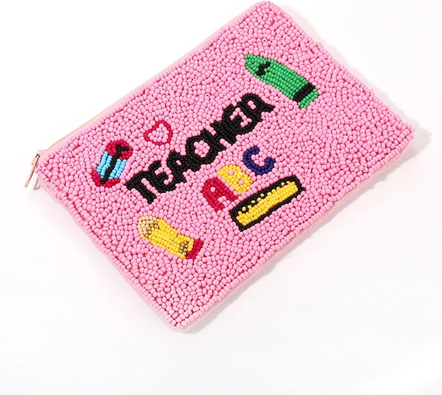 Teacher Coin Purse Beaded YOU GOT THIS Coin Purse for Women Back to School Coin Pouch Small Change Purse Wallet Teacher Appreciation Gifts