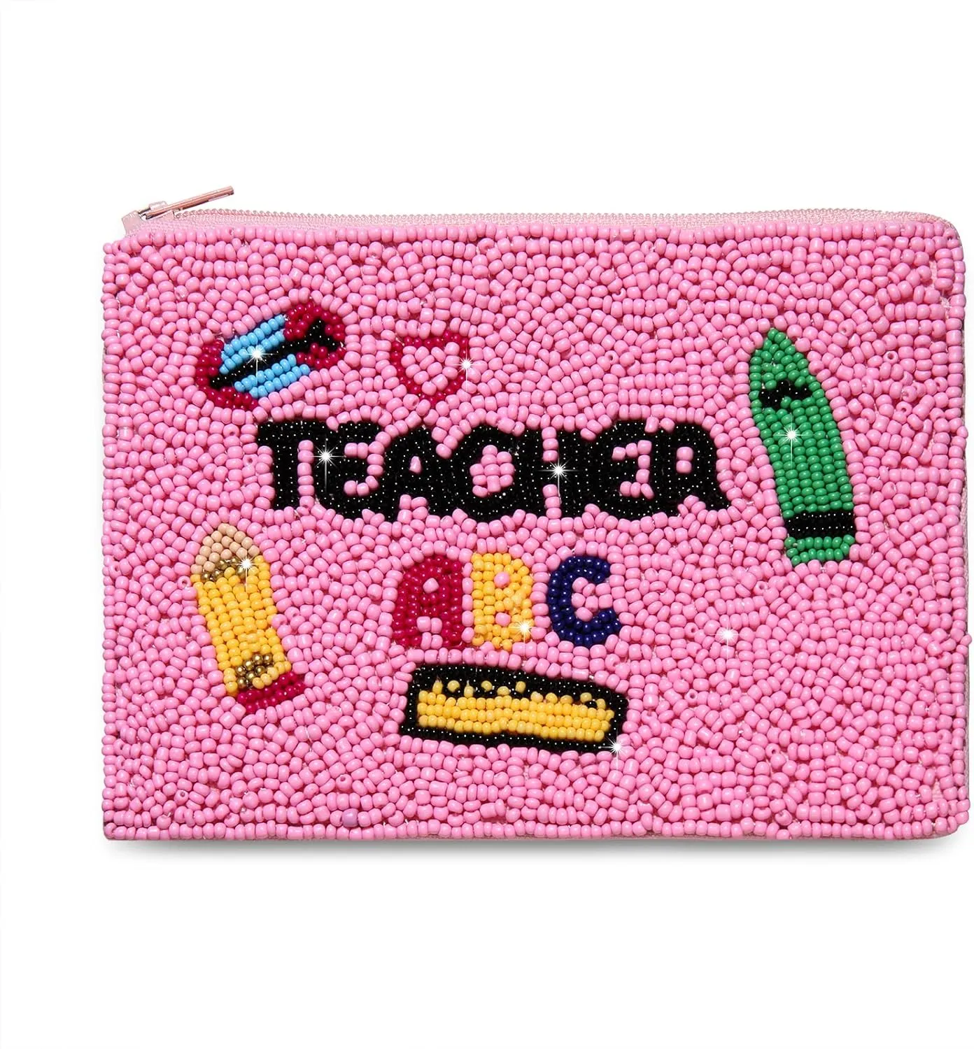 Teacher Coin Purse Beaded YOU GOT THIS Coin Purse for Women Back to School Coin Pouch Small Change Purse Wallet Teacher Appreciation Gifts