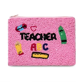 Teacher Coin Purse Beaded YOU GOT THIS Coin Purse for Women Back to School Coin Pouch Small Change Purse Wallet Teacher Appreciation Gifts