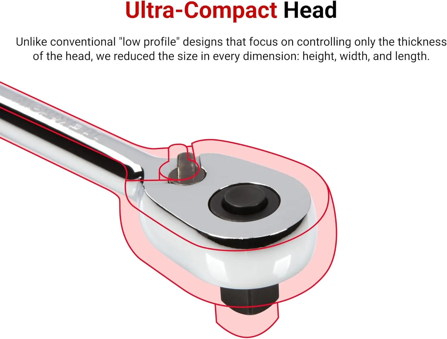 TEKTON 3/8 Inch Drive x 8 Inch Quick-Release Ratchet | SRH11108
