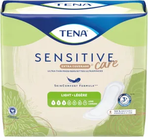 TENA Intimates Extra Coverage Ultra Thin Light Bladder Leakage Pad for Women, Light Absorbency, Long Length, 6 Pack - 144 total