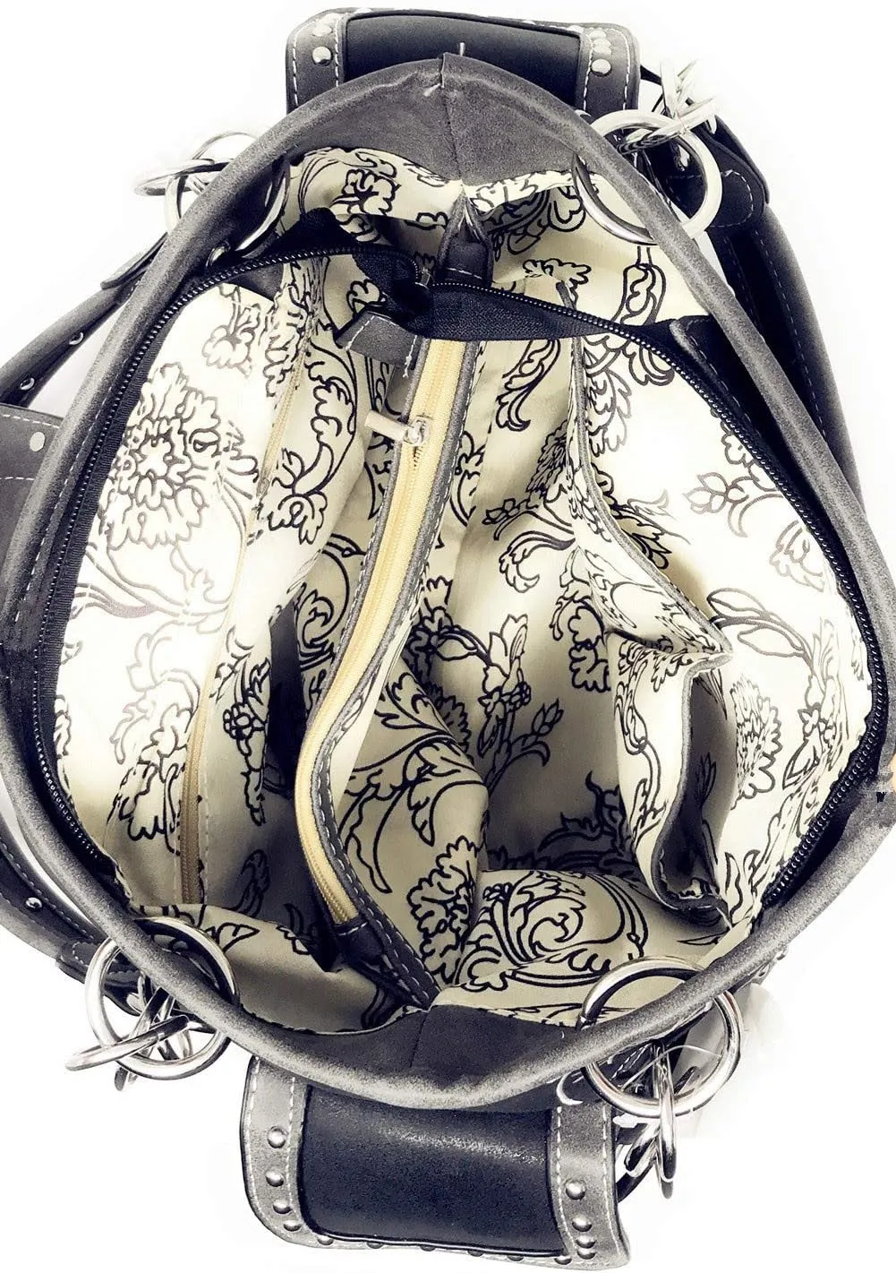 Texas West Women's Flora Candy Skull Handbag Purse in 3 colors