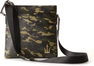 The Courier Camouflage Leather Cross Body Bag