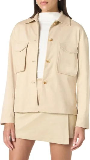 The Drop Women's Haylan Faux Suede Shacket