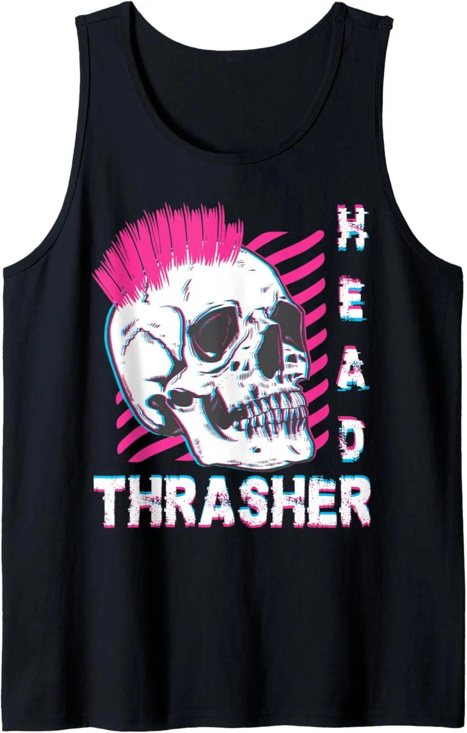 Thrasher Head Shirt Distressed Skull Vintage Skater Tank Top