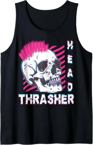 Thrasher Head Shirt Distressed Skull Vintage Skater Tank Top