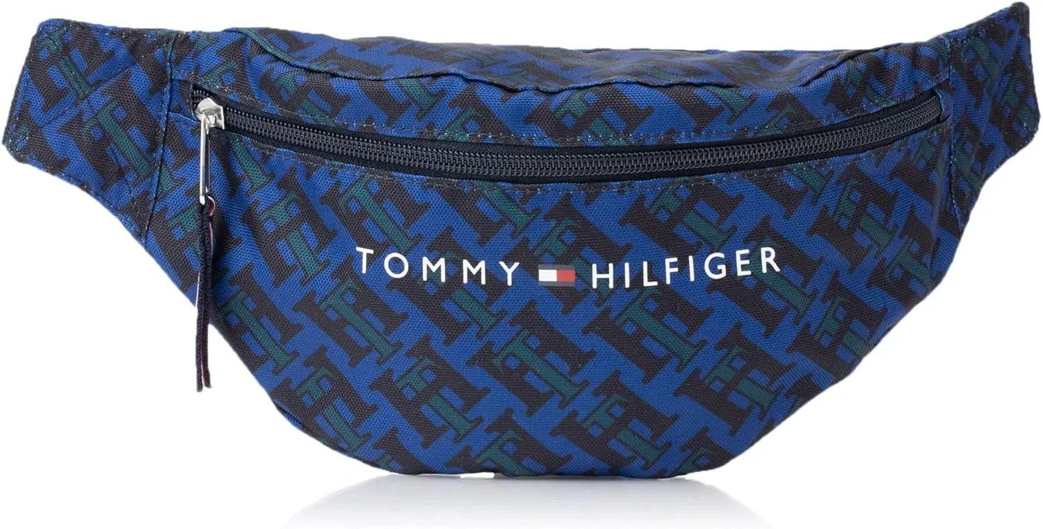 Tommy Hilfiger Mens Jackson Fanny PACK, Navy/Green